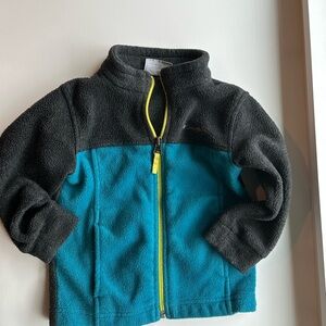 Columbia Charcoal Fleece with Yellow Accent